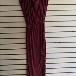Lush Deep Burgundy Maxi Dress